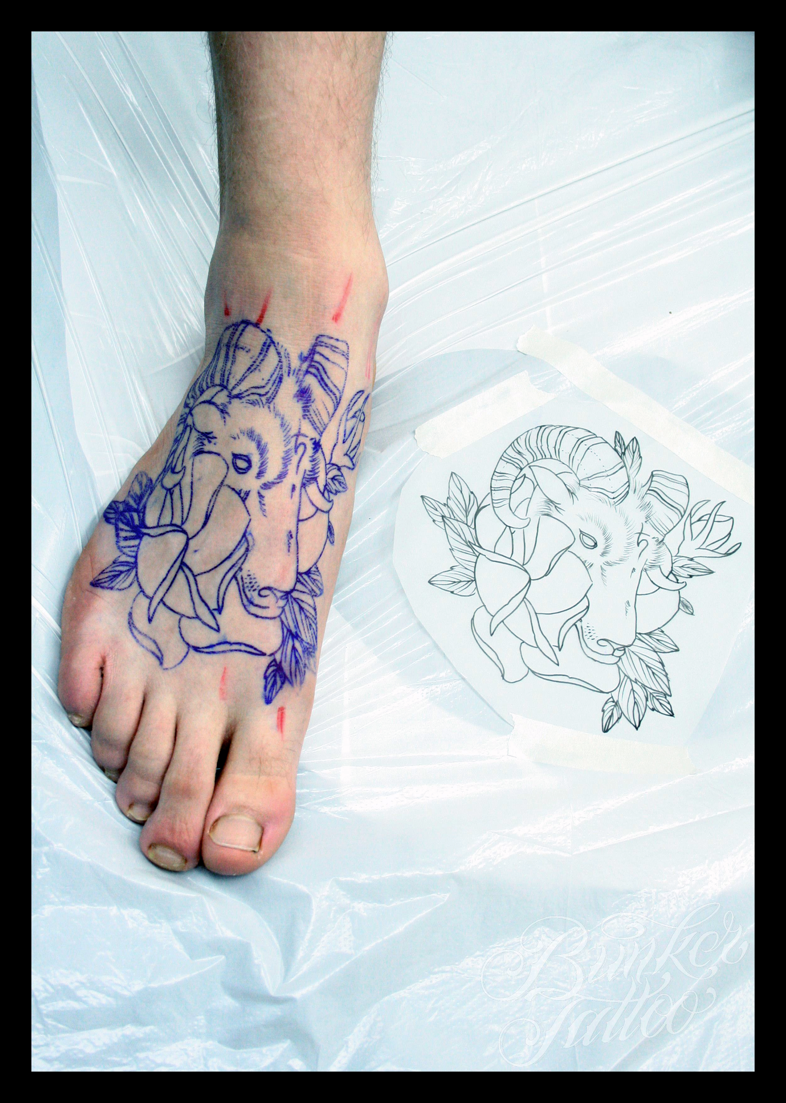 Traditional Foot Tattoos